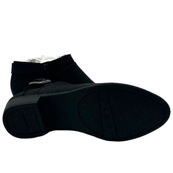 Life Stride Women Alexi Ankle Bootie Black Block Heel Zipper Buckle Flex Size 7M - Picture 9 of 13